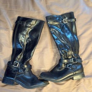 Black Dress Boots, Size 10